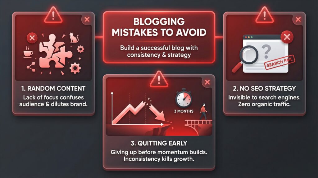 blogging mistakes beginners India